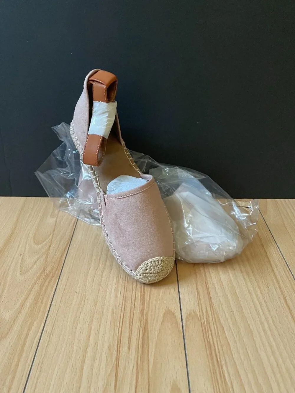 Style & Co. Blush pink Espadrilles with ankle wrap ties